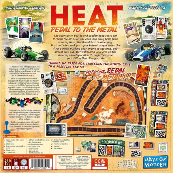 HEAT: Pedal to the Metal Board Game - Image 3